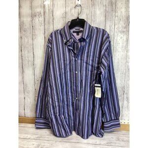 Preppy Streetwear Coquette Utility Tommy Hilfiger Men Shirt Medium Purple